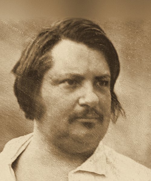 Honoré de Balzac na daguerrotypii Louis-Augusta Bissona z roku 1842